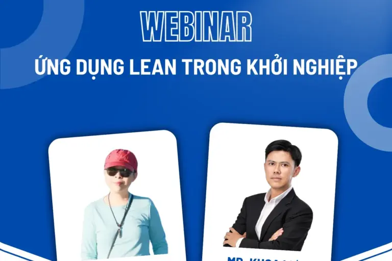 Webinar Ứng dụng Lean trong khởi nghiệp, Speaker DBA. Châu Đặng và Host Mr. Khoa Lưu